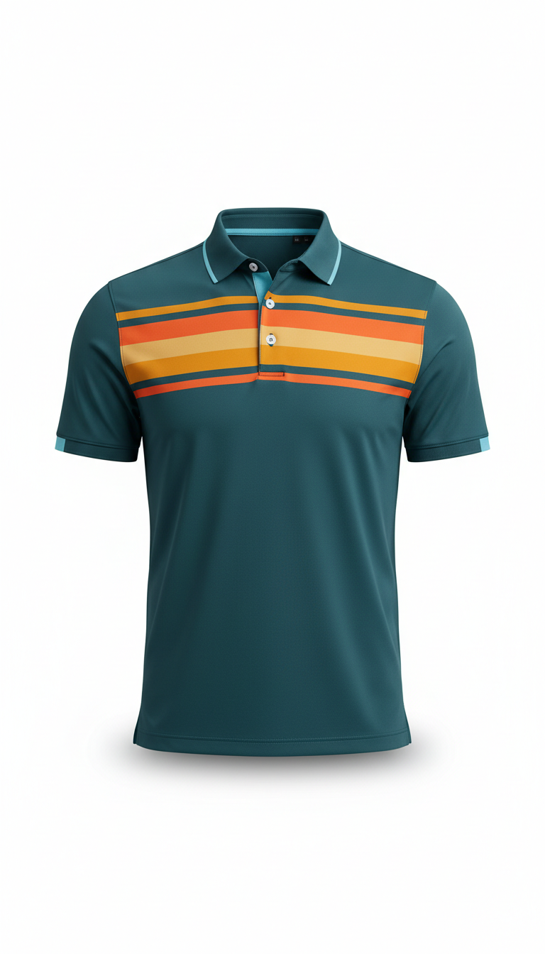 Men's technical golf polo UPF50+