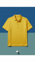 Sun yellow performance polo