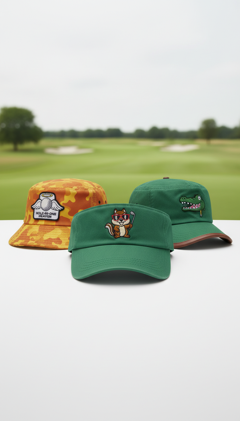 Quirky Golf Hat with Cheeky Designs
