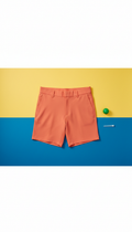 Coral pop stretch shorts